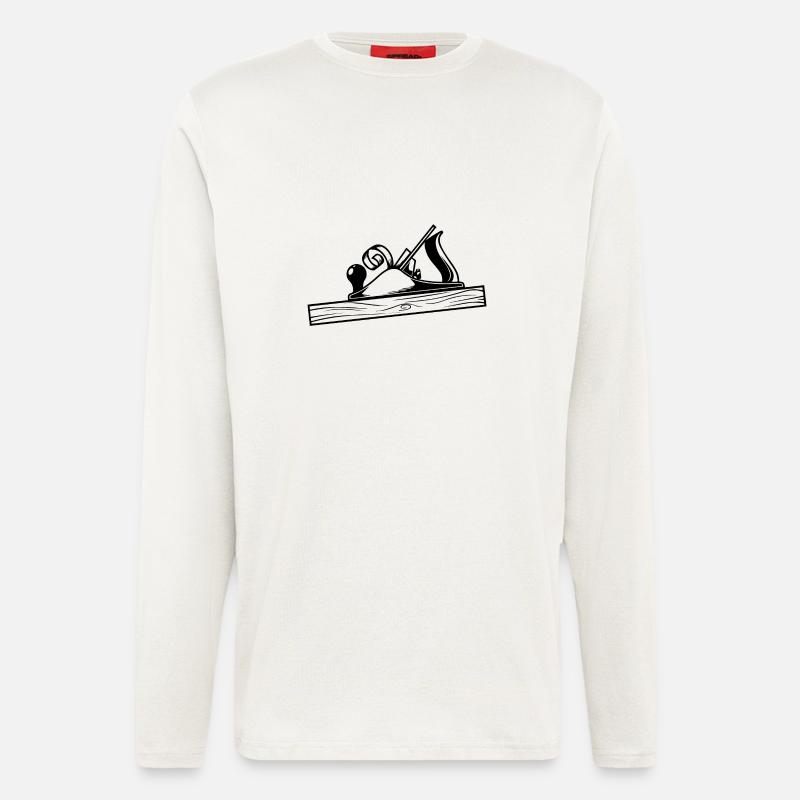 Schreiner Hobel Design - Langarmshirt - made by SPREAD  - OFF WHITE