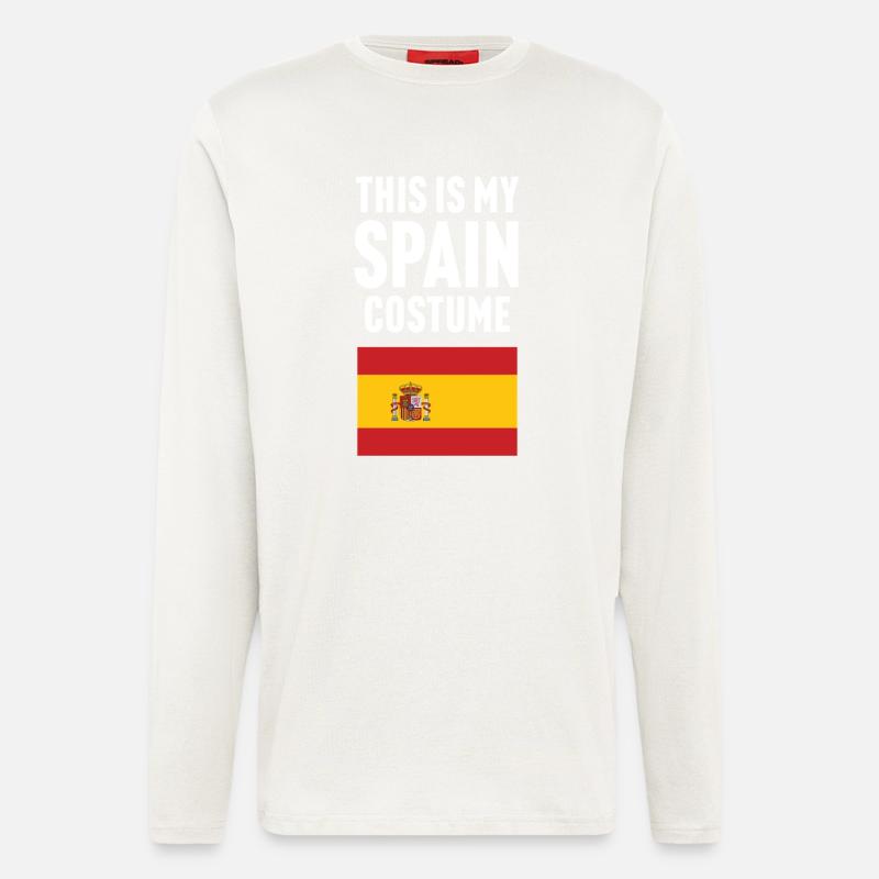 C’est mon costume d’Espagne - Manches longues bio décontracté fabriqué en UE - OFF WHITE