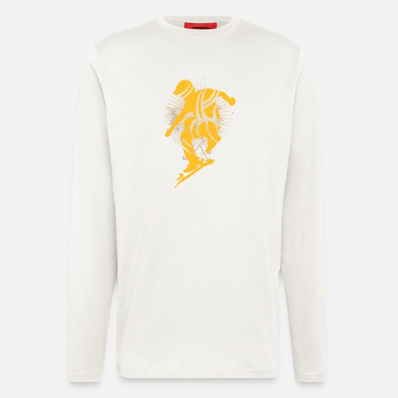 Skateboarder - Longsleeve - made by SPREAD  - OFF WHITE