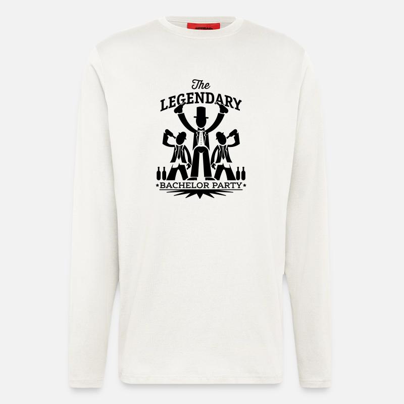 legendary bachelor party - Langarmshirt - made by SPREAD - OFF WHITE