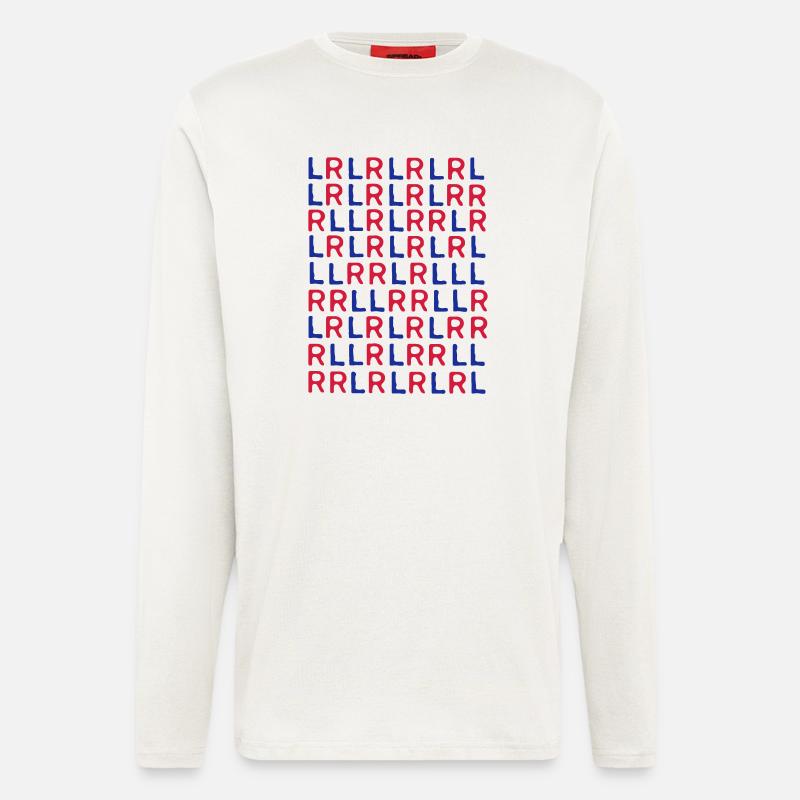 leftrightleftleft - Langarmshirt - made by SPREAD  - OFF WHITE