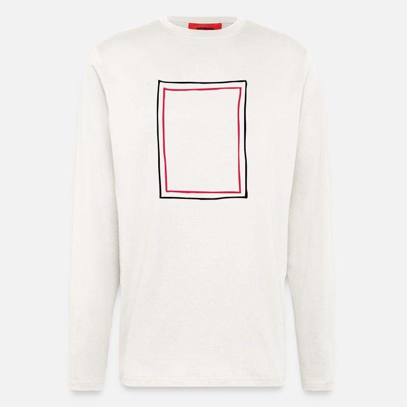 Rahmen Bilderrahmen - Langarmshirt - made by SPREAD  - OFF WHITE