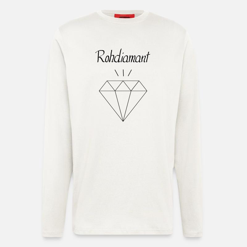 Rohdiamant - Langarmshirt - made by SPREAD  - OFF WHITE