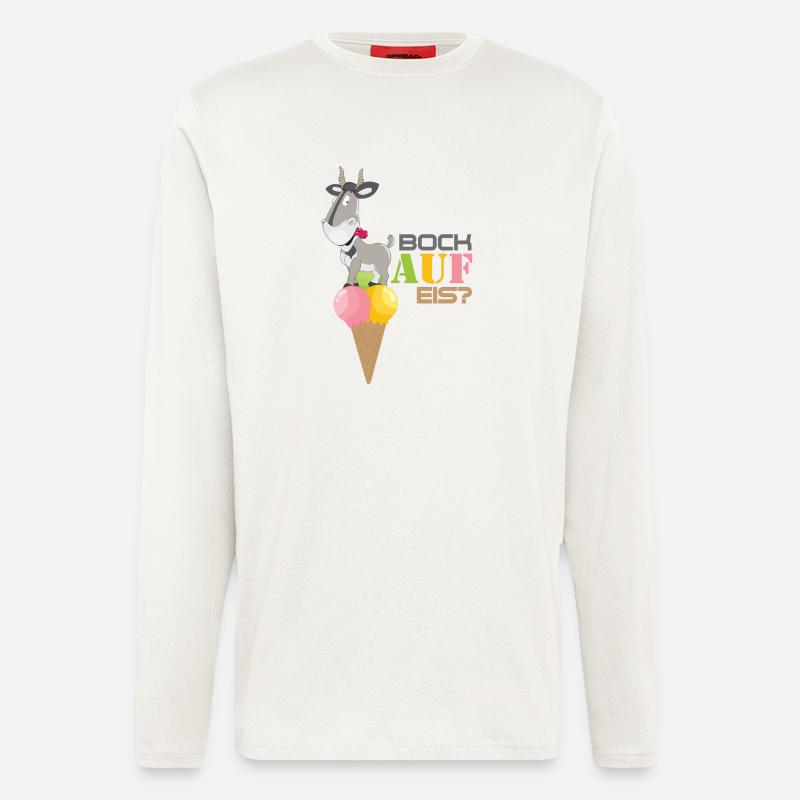 Bock auf Eis. - Langarmshirt - made by SPREAD  - OFF WHITE