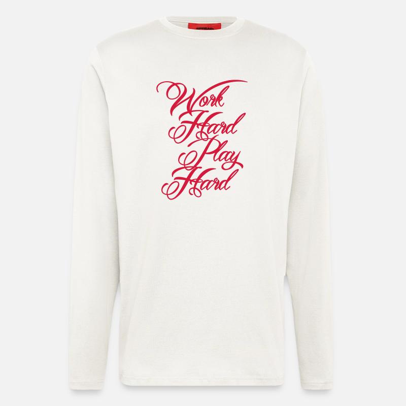 Work Hard Play Hard - Longsleeve - made by SPREAD  - OFF WHITE