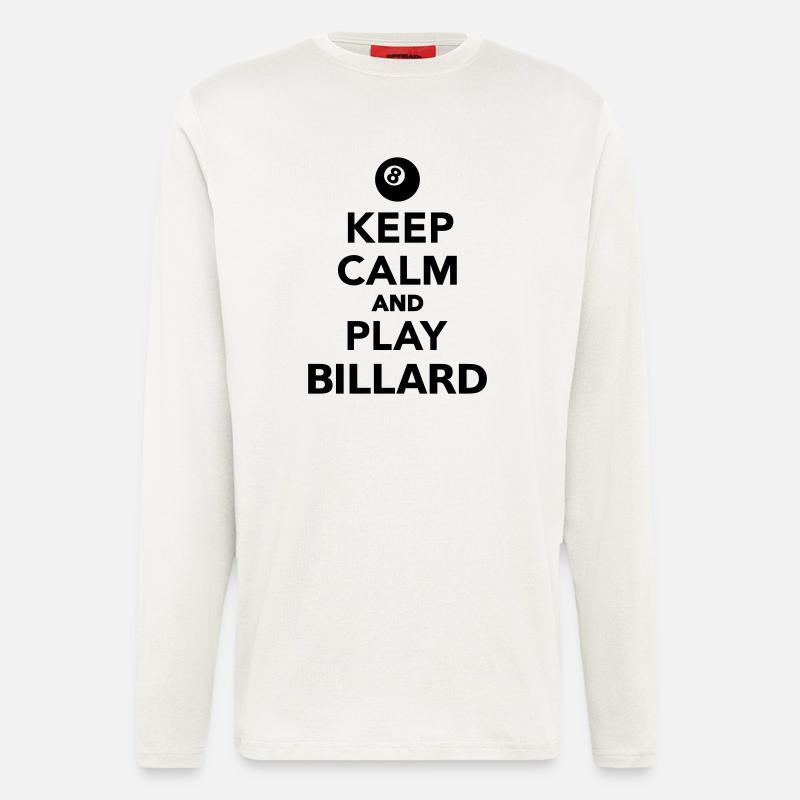 Keep calm and play Billard - Longsleeve - made by SPREAD  - OFF WHITE