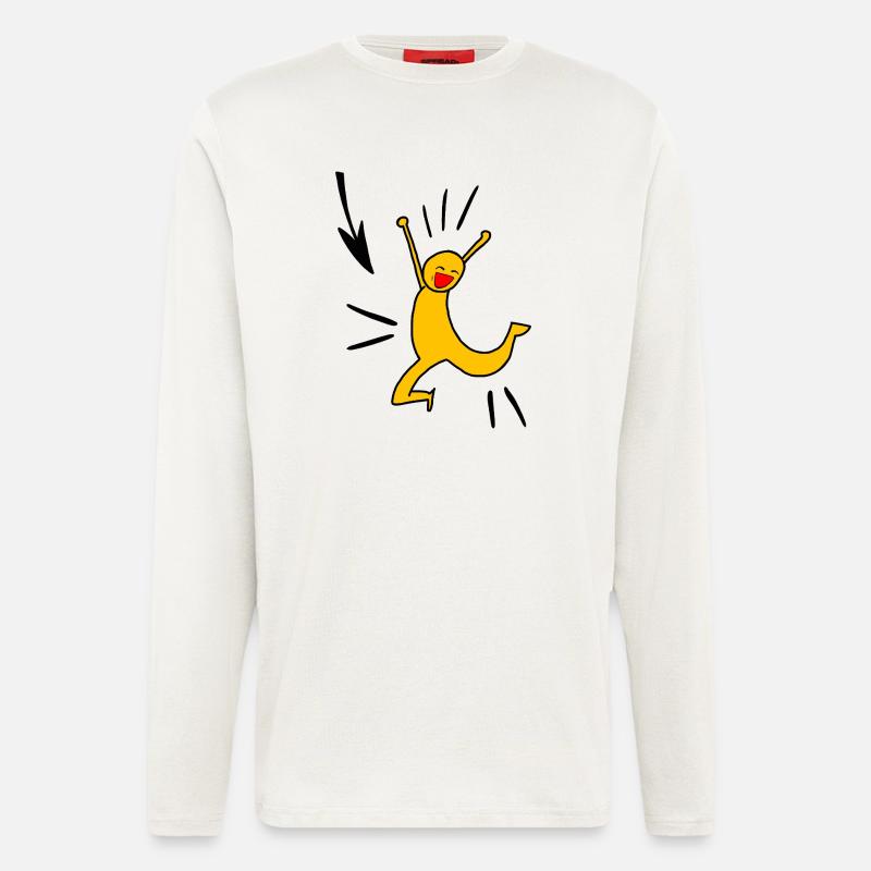 Yellow joy - Langarmshirt - made by SPREAD  - OFF WHITE