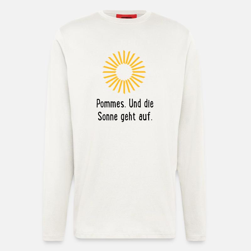 Frites - Manches longues bio décontracté fabriqué en UE - OFF WHITE