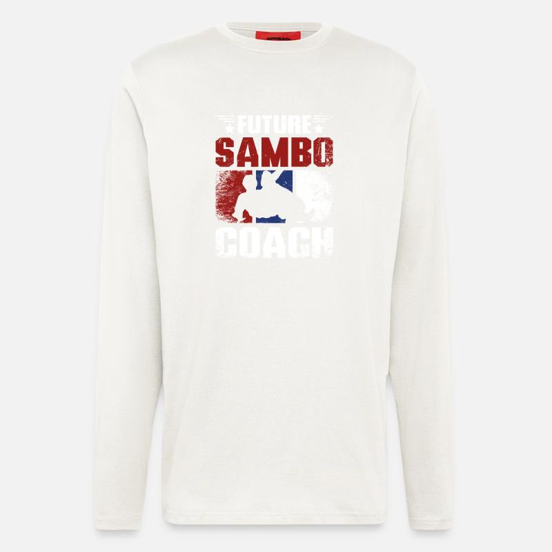 Future sambo trainer coach - Longsleeve - made by SPREAD  - OFF WHITE