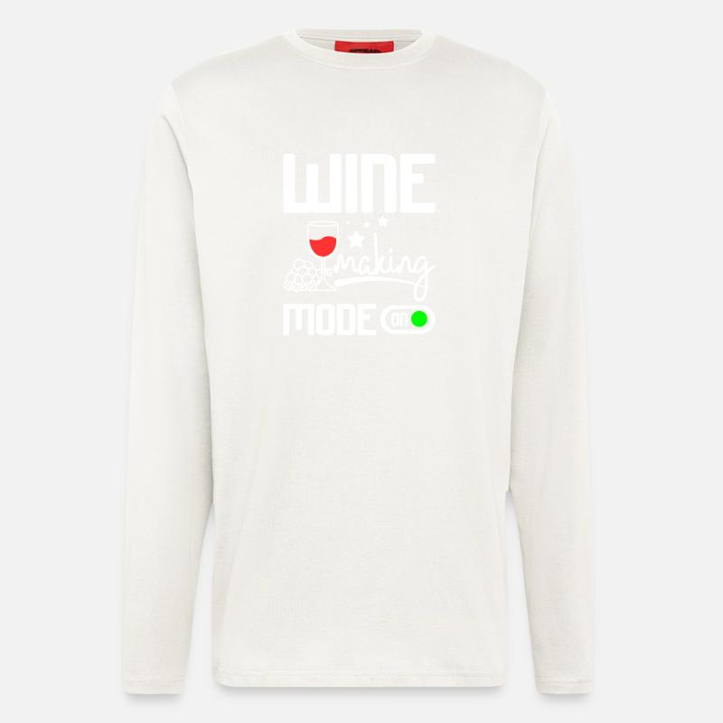 Wine making mode on - Longsleeve - made by SPREAD - OFF WHITE