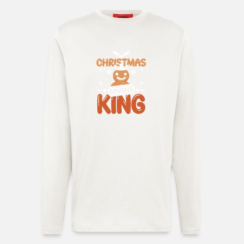 Christmas cookie baking king - Longsleeve - made by SPREAD  - OFF WHITE