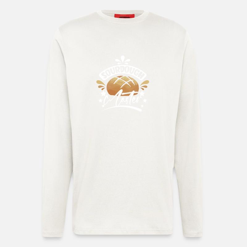 Baking bread sourdough master - Langarmshirt - made by SPREAD - OFF WHITE