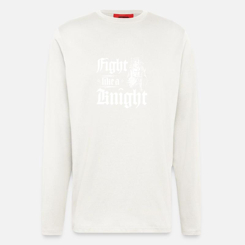 Fight like a knight - Longsleeve - made by SPREAD - OFF WHITE