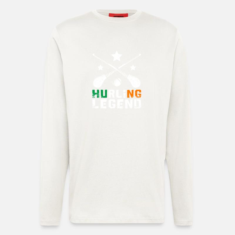 Hurling Legend - Langarmshirt - made by SPREAD  - OFF WHITE