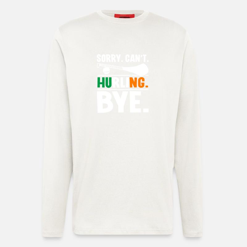 Sorry Can't Hurling Bye - Langarmshirt - made by SPREAD  - OFF WHITE