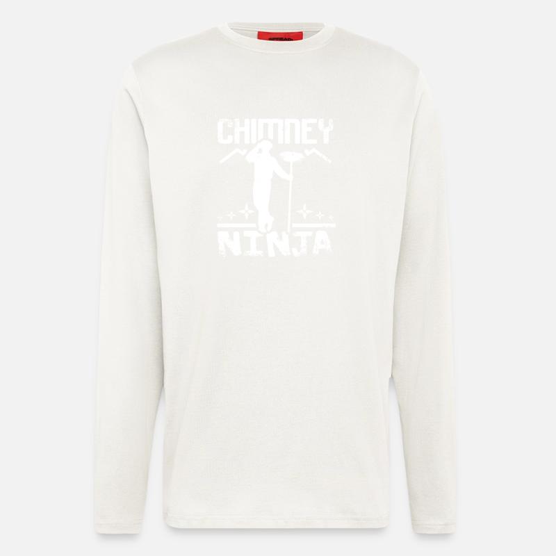 Chimney sweep ninja - Longsleeve - made by SPREAD  - OFF WHITE