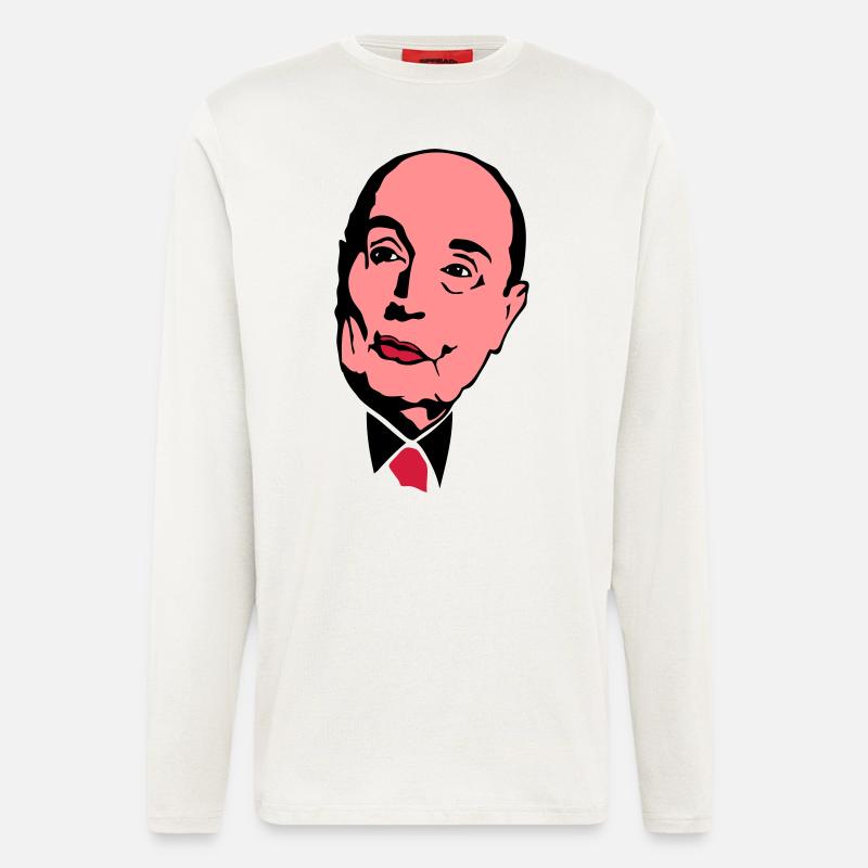 Francois Mitterrand Führer - Langarmshirt - made by SPREAD  - OFF WHITE