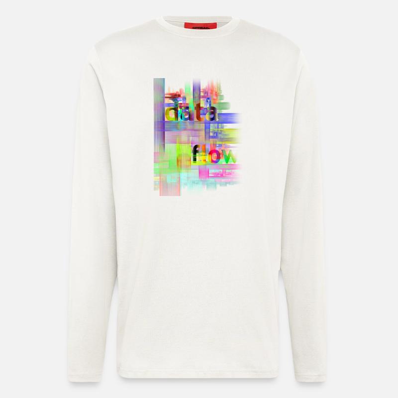 DATA FLOW - Longsleeve - made by SPREAD  - OFF WHITE