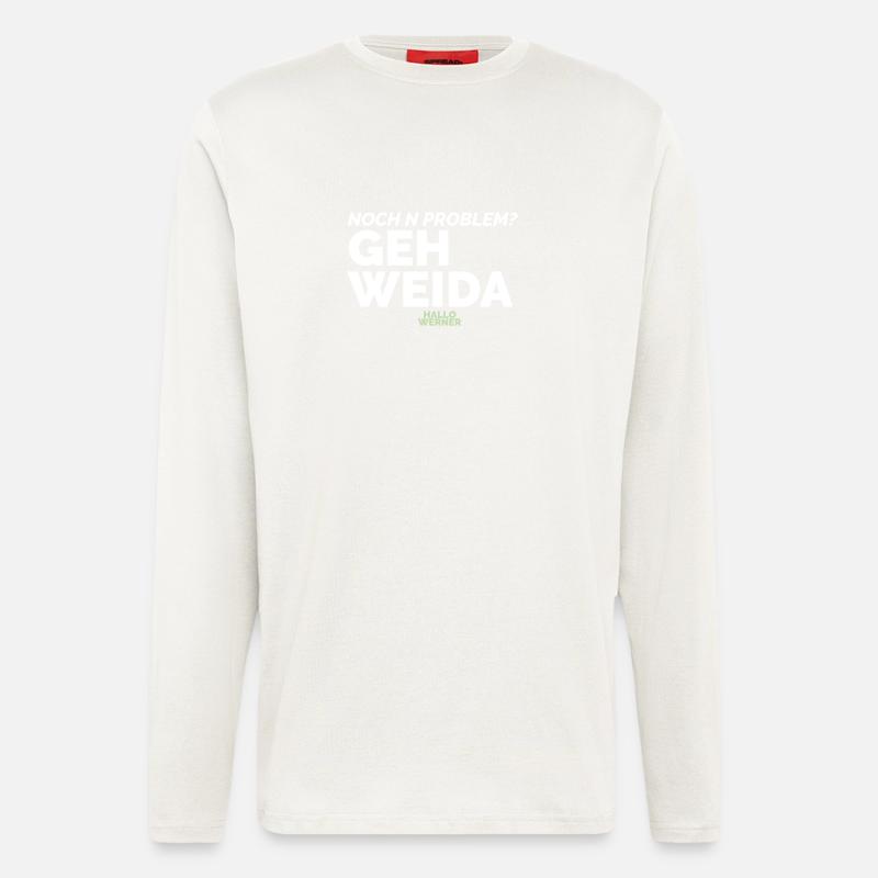 Hallo Werner 2 - Langarmshirt - made by SPREAD  - OFF WHITE