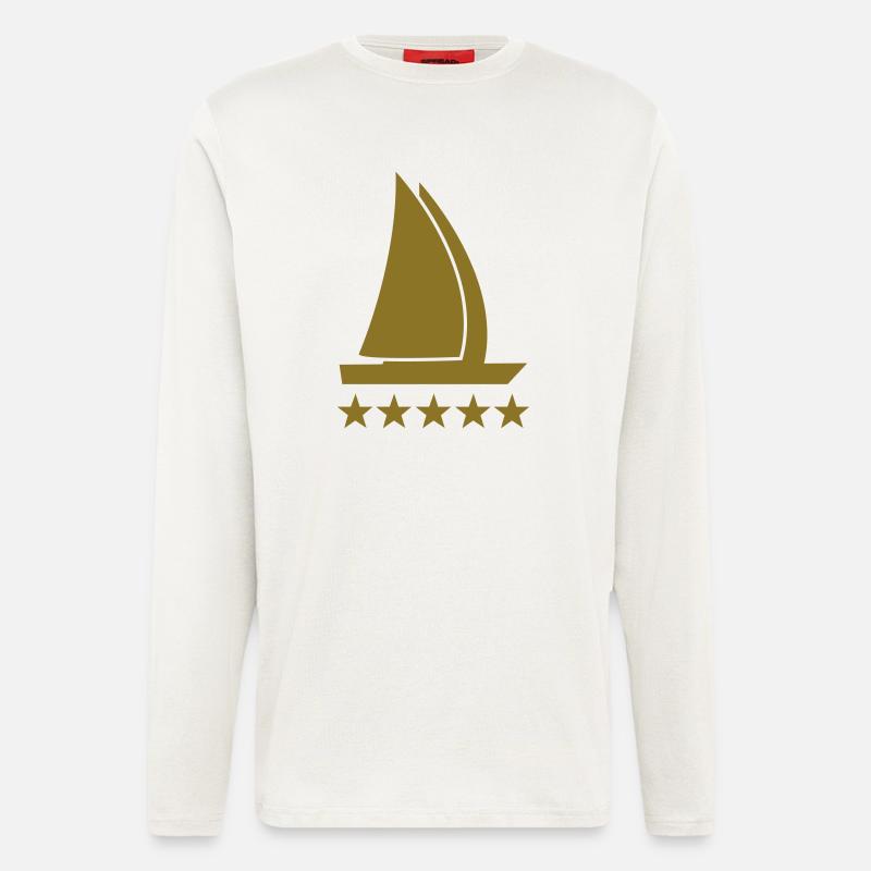 segelboot deluxe - Langarmshirt - made by SPREAD  - OFF WHITE