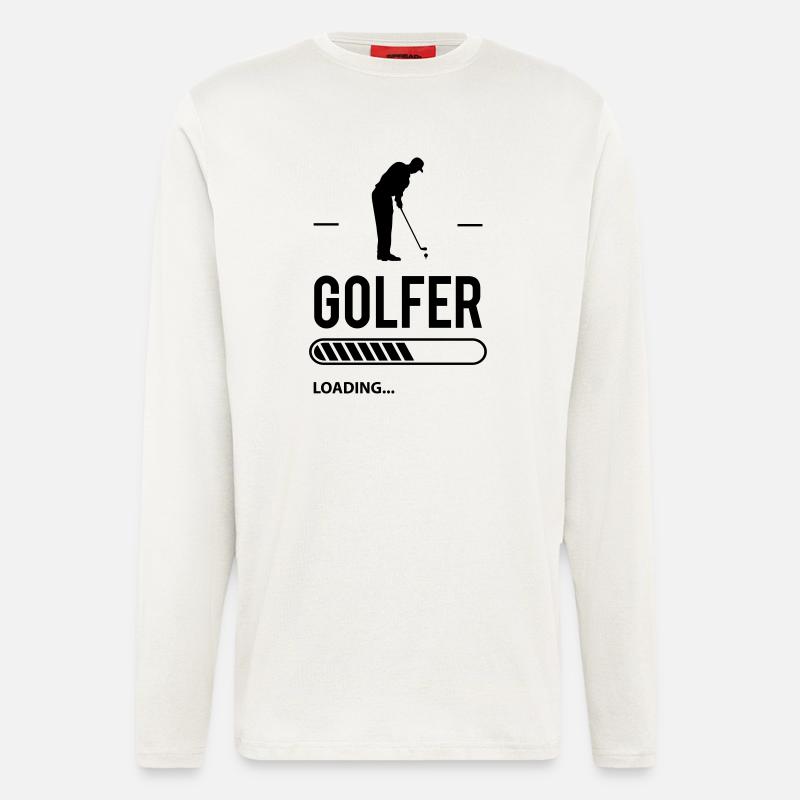 Golfer Loading - Manches longues bio décontracté fabriqué en UE - OFF WHITE