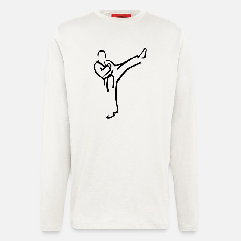Kampfkunst Icon - Langarmshirt - made by SPREAD  - OFF WHITE