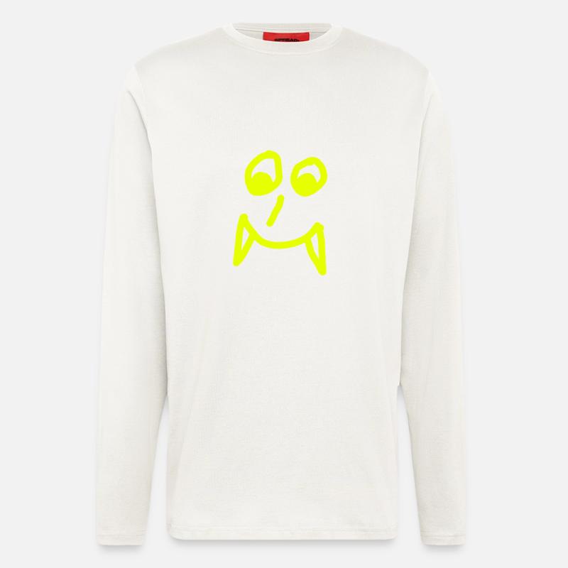 Vampires Gesicht - Langarmshirt - made by SPREAD  - OFF WHITE
