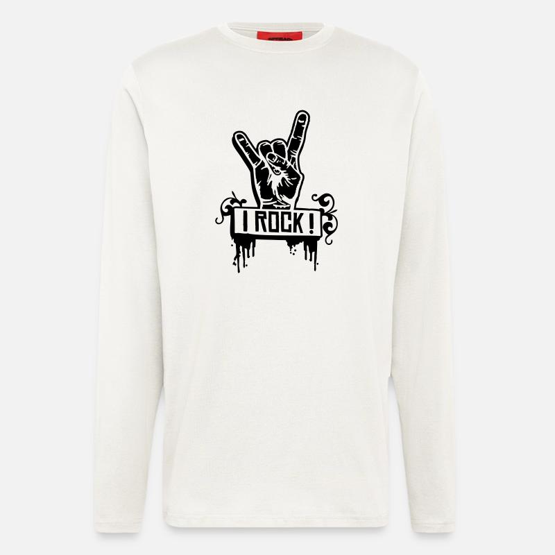 I ROCK - Langarmshirt - made by SPREAD  - OFF WHITE