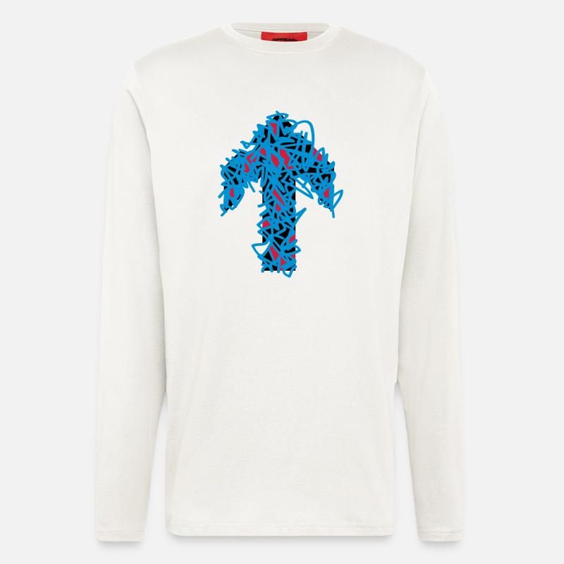 pfeil-nach-oben - Langarmshirt - made by SPREAD  - OFF WHITE
