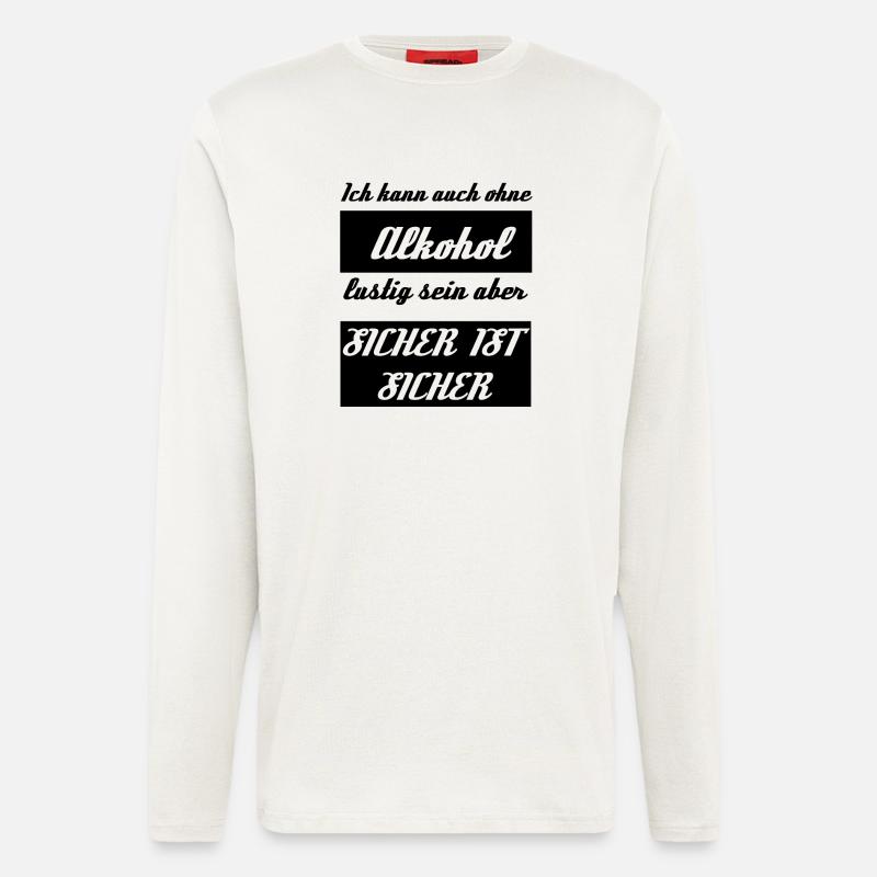 alkohol - Langarmshirt - made by SPREAD - OFF WHITE