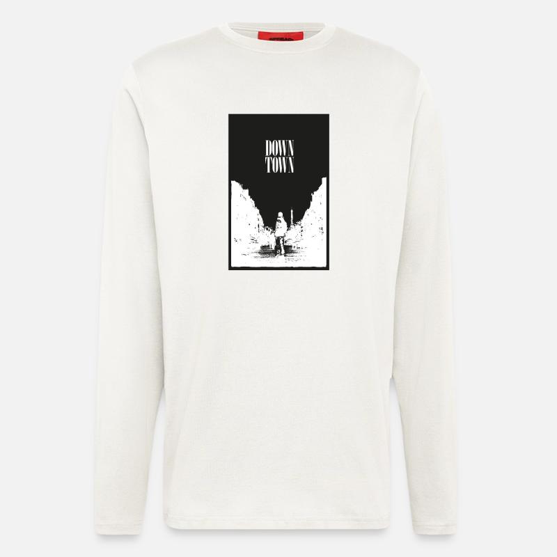 Downtown-tshirt - Longsleeve - made by SPREAD  - OFF WHITE