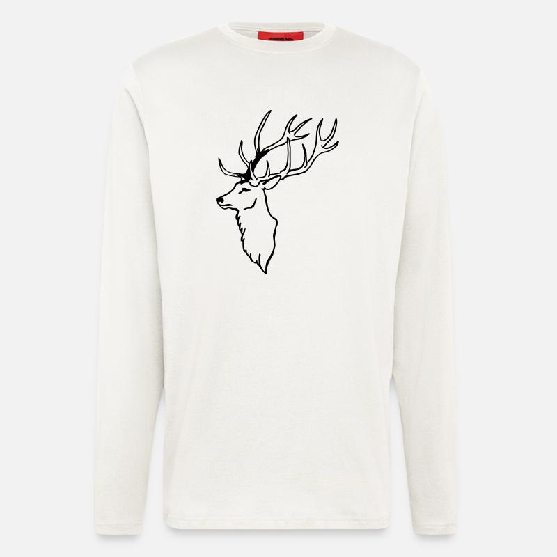 Deer - Longsleeve - made by SPREAD  - OFF WHITE