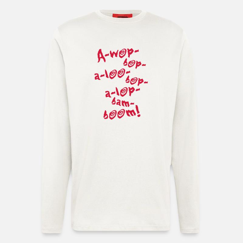 A-Wop-Bop-A-Loo-Bop-A-Lop-Bam-Boom! (1C) - Langarmshirt - made by SPREAD  - OFF WHITE