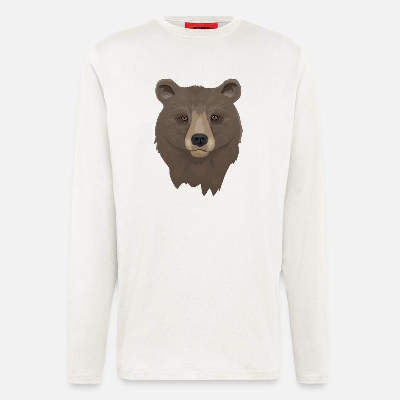 Brown Bear - Langarmshirt - made by SPREAD - OFF WHITE