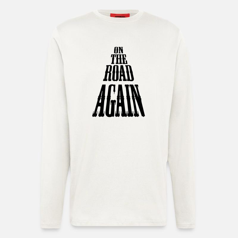 on_the_road_again - Langarmshirt - made by SPREAD - OFF WHITE