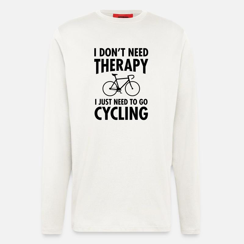 Therapy - Cycling - Langarmshirt - made by SPREAD - OFF WHITE