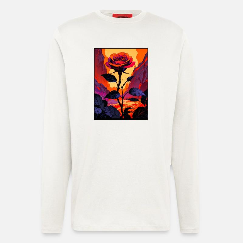 Dornen des Vulkans - Langarmshirt - made by SPREAD  - OFF WHITE
