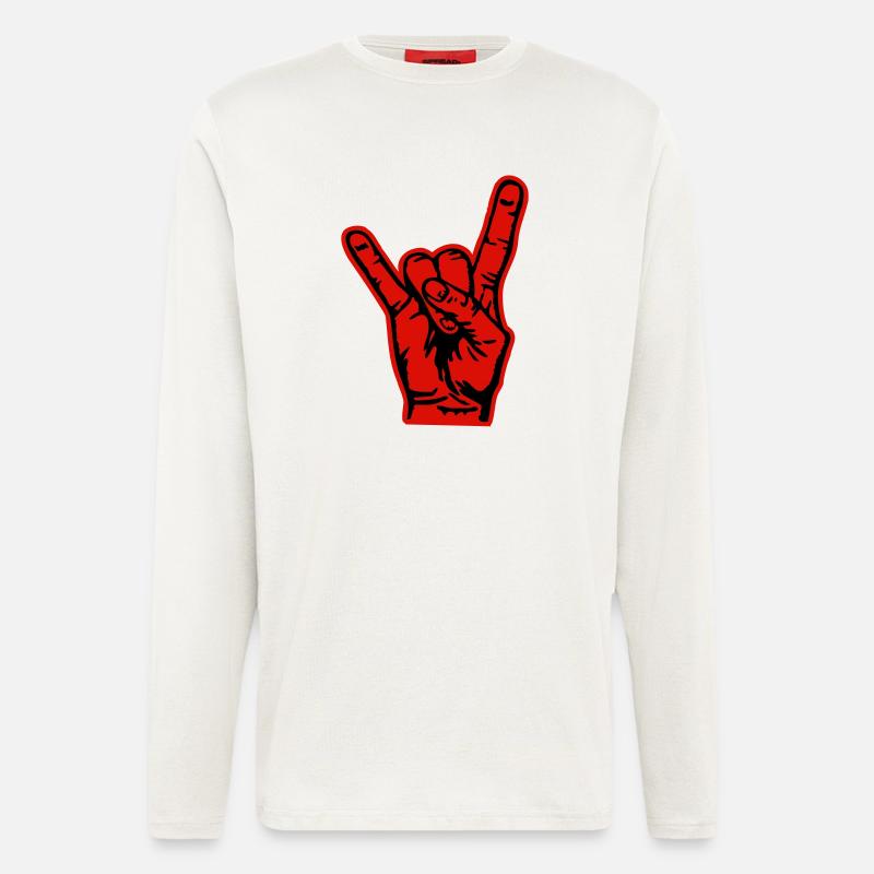 pommesgabel - Langarmshirt - made by SPREAD  - OFF WHITE