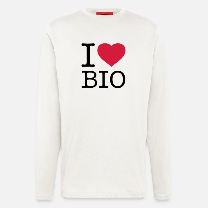 I LOVE BIO - Langarmshirt - made by SPREAD  - OFF WHITE