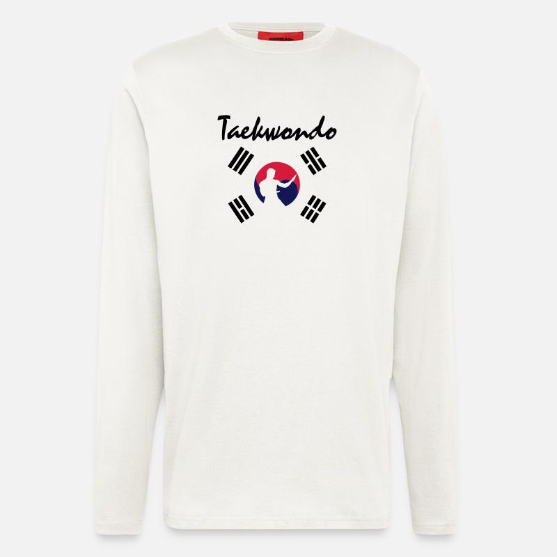 taekwondo_5 - Langarmshirt - made by SPREAD  - OFF WHITE