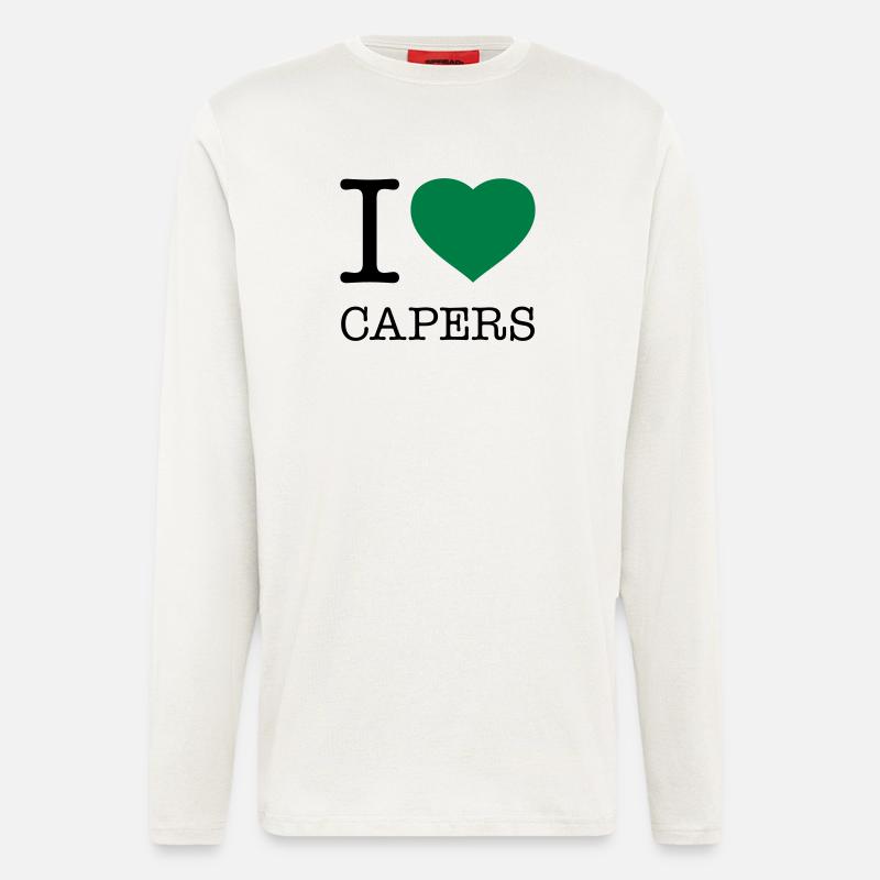 I LOVE CAPERS Kapern - Langarmshirt - made by SPREAD  - OFF WHITE