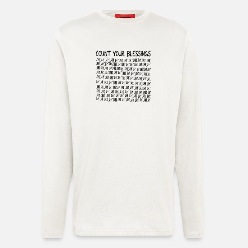 Count Your Blessings - Langarmshirt - made by SPREAD  - OFF WHITE
