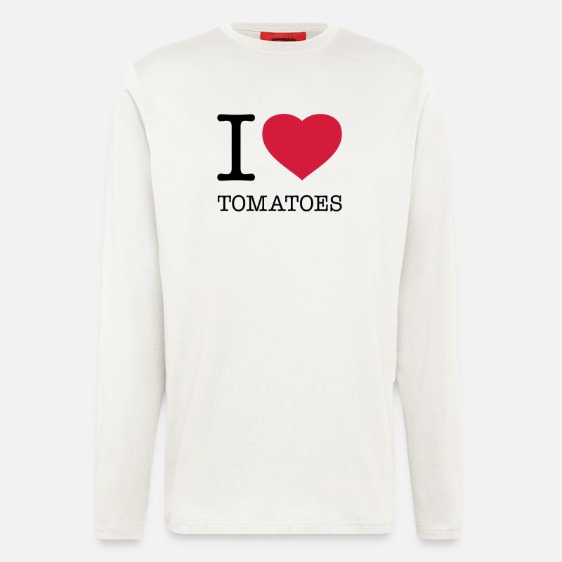 I LOVE TOMATOES Tomaten Tomate - Langarmshirt - made by SPREAD  - OFF WHITE
