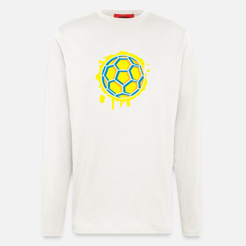 Handball Graffiti - Langarmshirt - made by SPREAD  - OFF WHITE