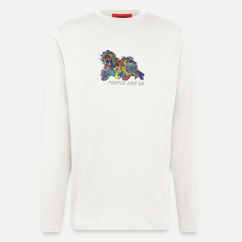 rainbow Tibetan - Langarmshirt - made by SPREAD  - OFF WHITE