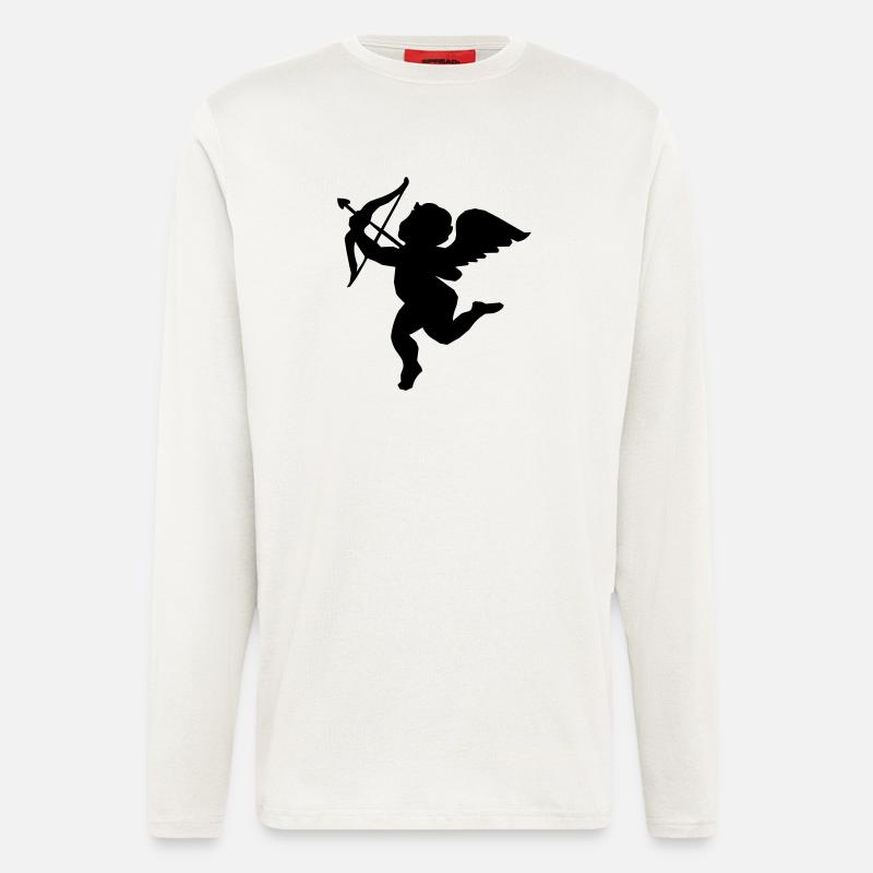 Engel mit Pfeil und Bogen  - Langarmshirt - made by SPREAD  - OFF WHITE