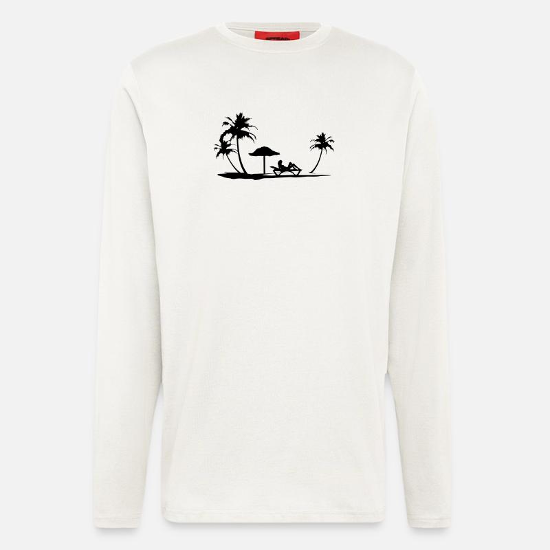 Beach - Longsleeve - made by SPREAD  - OFF WHITE