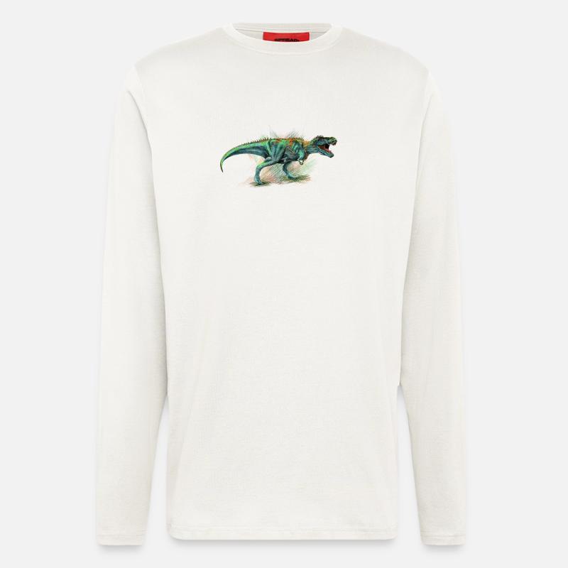 Dinosaurier - Langarmshirt - made by SPREAD  - OFF WHITE
