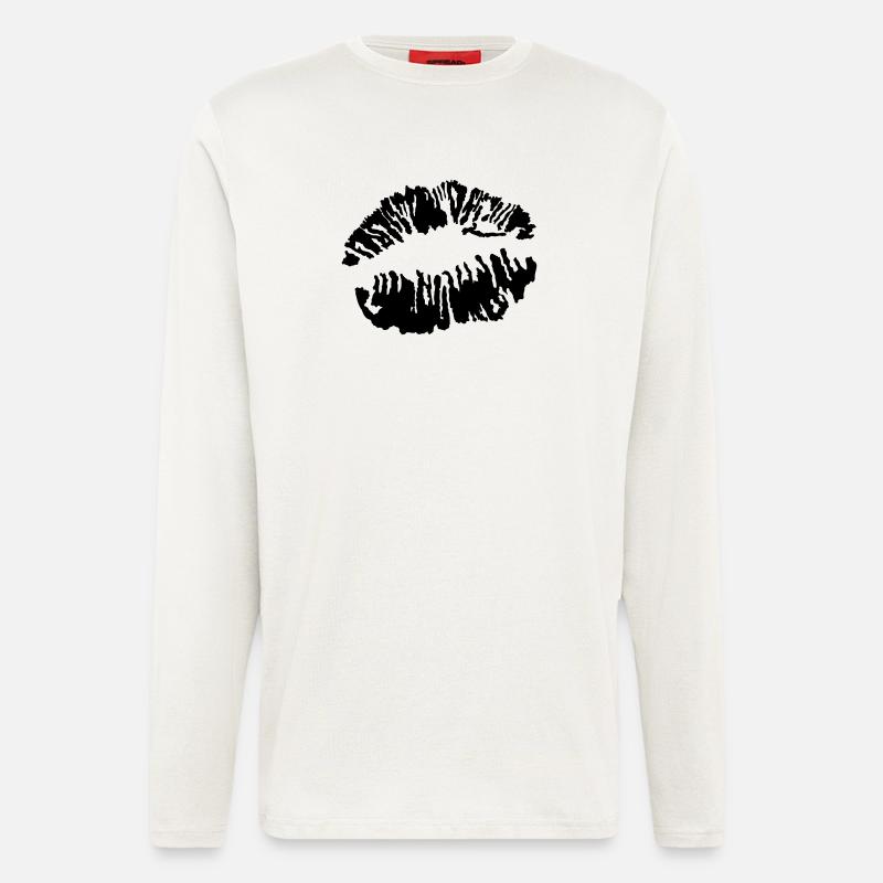 Kußmund - Langarmshirt - made by SPREAD  - OFF WHITE
