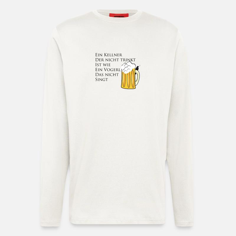 Kellner Trinkspruch - Langarmshirt - made by SPREAD  - OFF WHITE